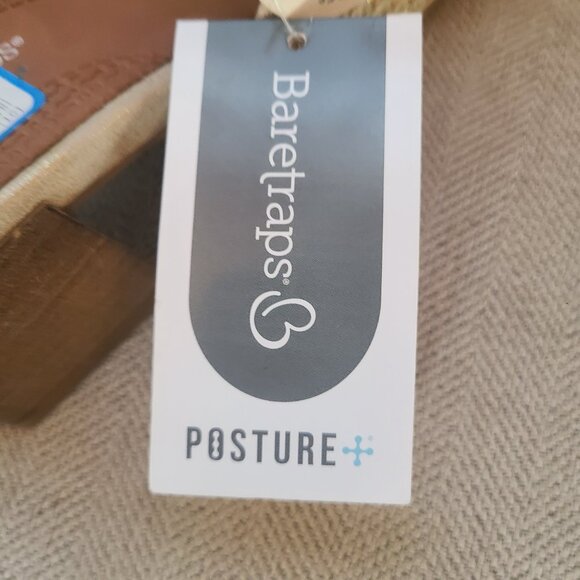 Baretraps Posture Branda Slip on Sandal Beige & Gold Size 10 New Orthotic Sole - Picture 8 of 10